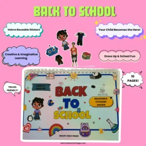 Back to School Reusable Sticker Book