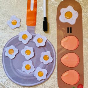 :  🍳 Egg Counting Math Activity